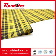 Colorful check reflective wire fabric